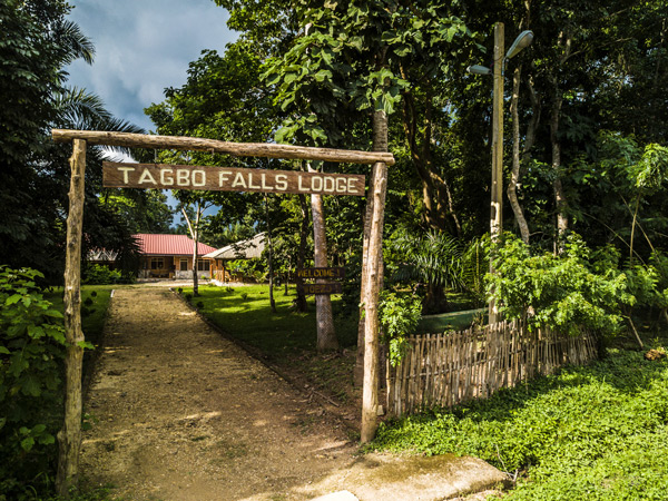 Entrance of the Tagbo Falls Lodge compound