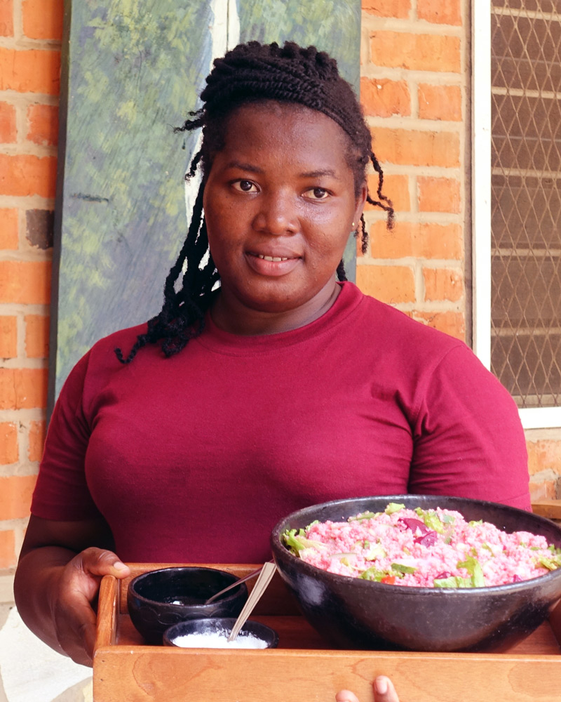 Philo, chef in the Tagbo Falls Lodge in Liati Wote, Ghana