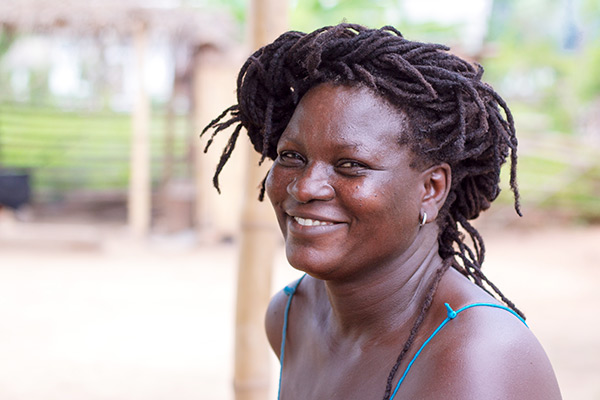 Meet Patience, one of the Wote Women producing palm oil in Liati Wote, the Volta Region, Ghana